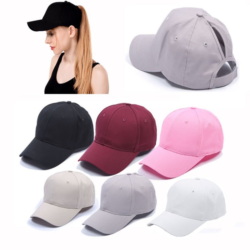 ¡Novedad de ! Gorra de tenis con cola de caballo, gorra de algodón cómoda con Cierre trasero ajustable para mujer y Chica, gorros deportivos informales para verano