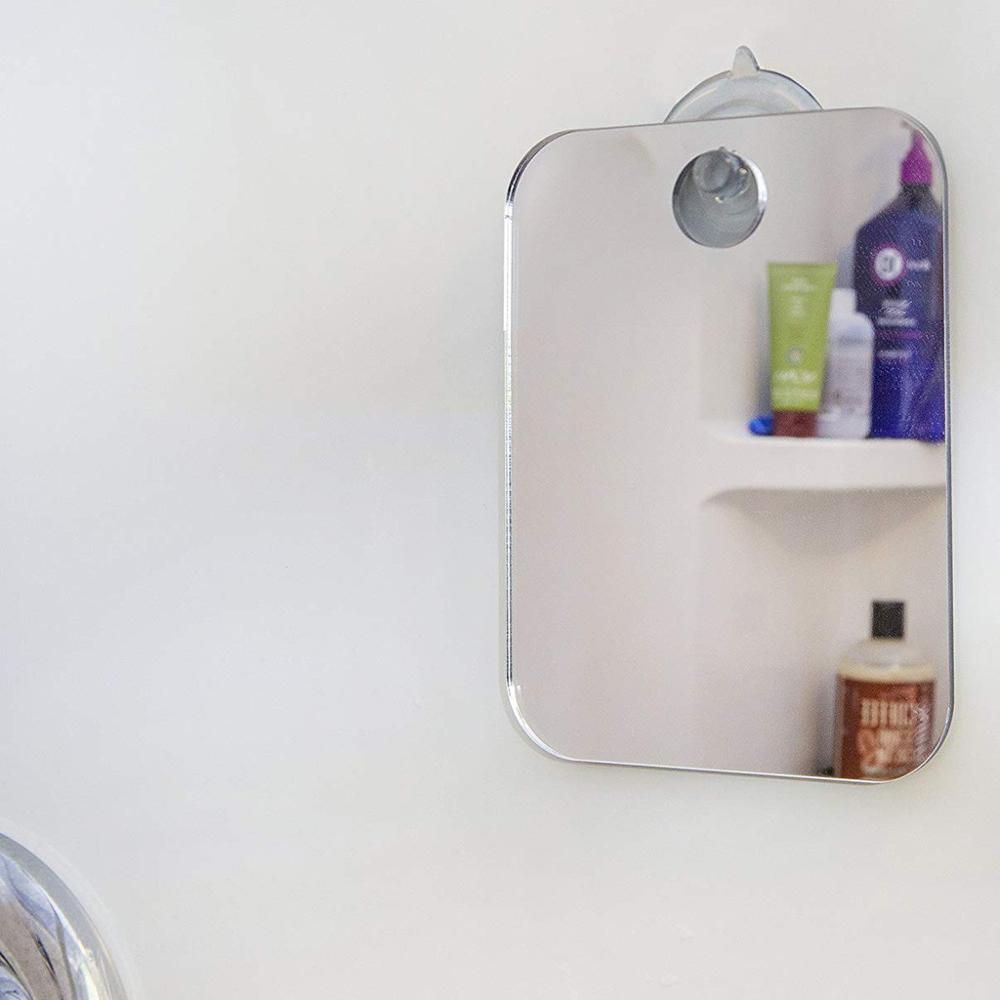 Bathroom Mirror Shaving Mirror Bathroom Accessories Anti Fog Shower Mirror Bathroom Fogless Fog Free Mirror Washroom Travel Q40