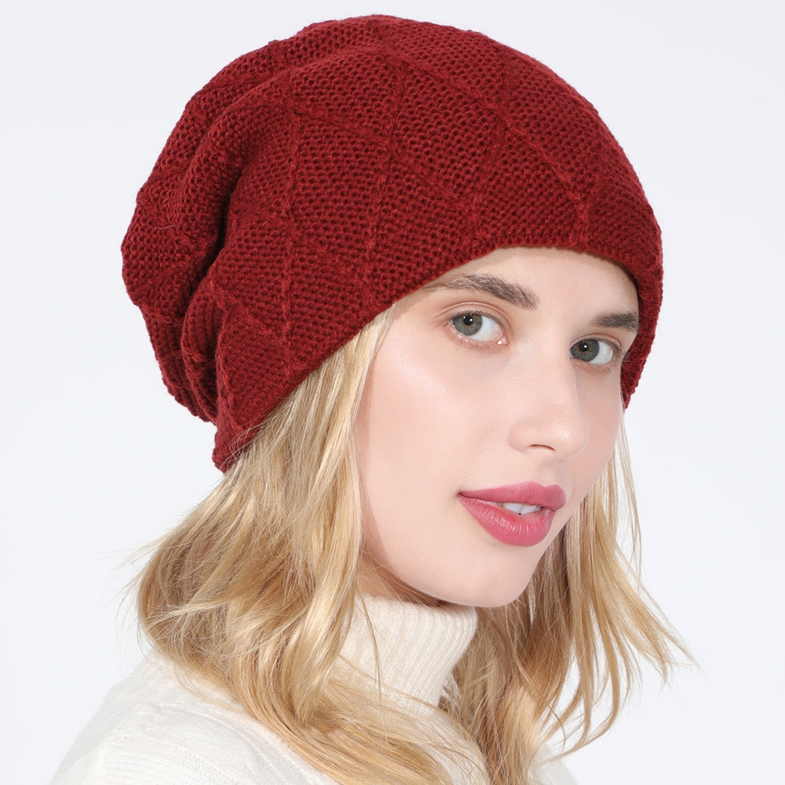 Women's Non-Brim Urinal Cap Winter Hat Children's Casual Autumn Knitted Non-Brim Urinal CapQuality Hood Cap Soft Wool Hat