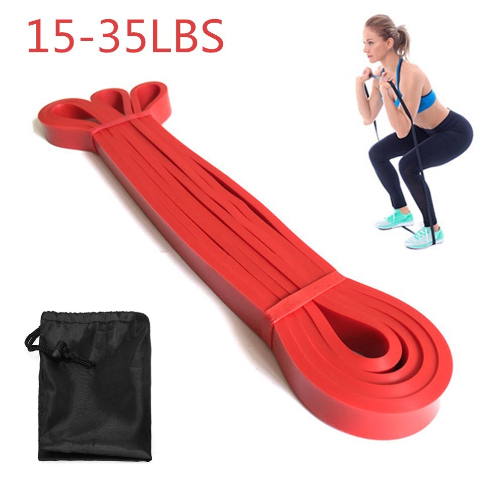 Tomshoo motstandsbånd sett gym styrketrening gummi sløyfer band trening fintess treningsbånd døranker ankelrem: 15-35 kg