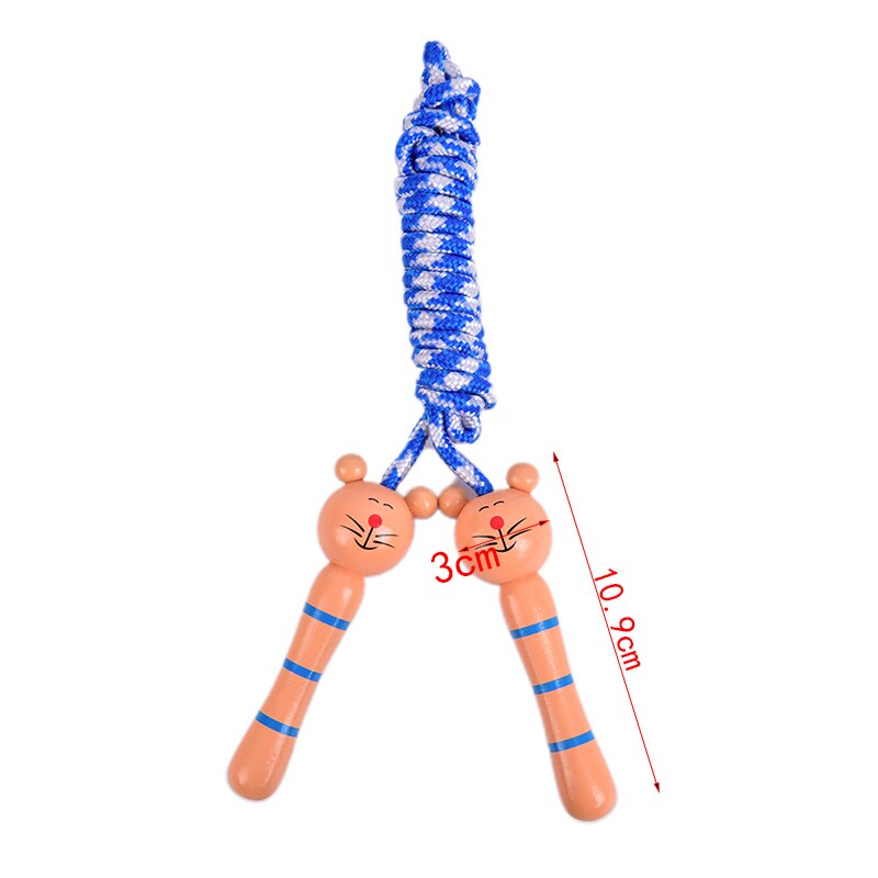 JULYHOT Kids Jump Ropes Wood Handle Sport Bodybuilding Fitness Lovely Cartoon Skipping Ropes Wood Handle: E