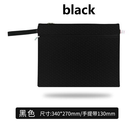 A4 Canvas File Folder Bag Men Portable Office Supplies Organizer Bags Double Layer Portable School Document Supplies: 4
