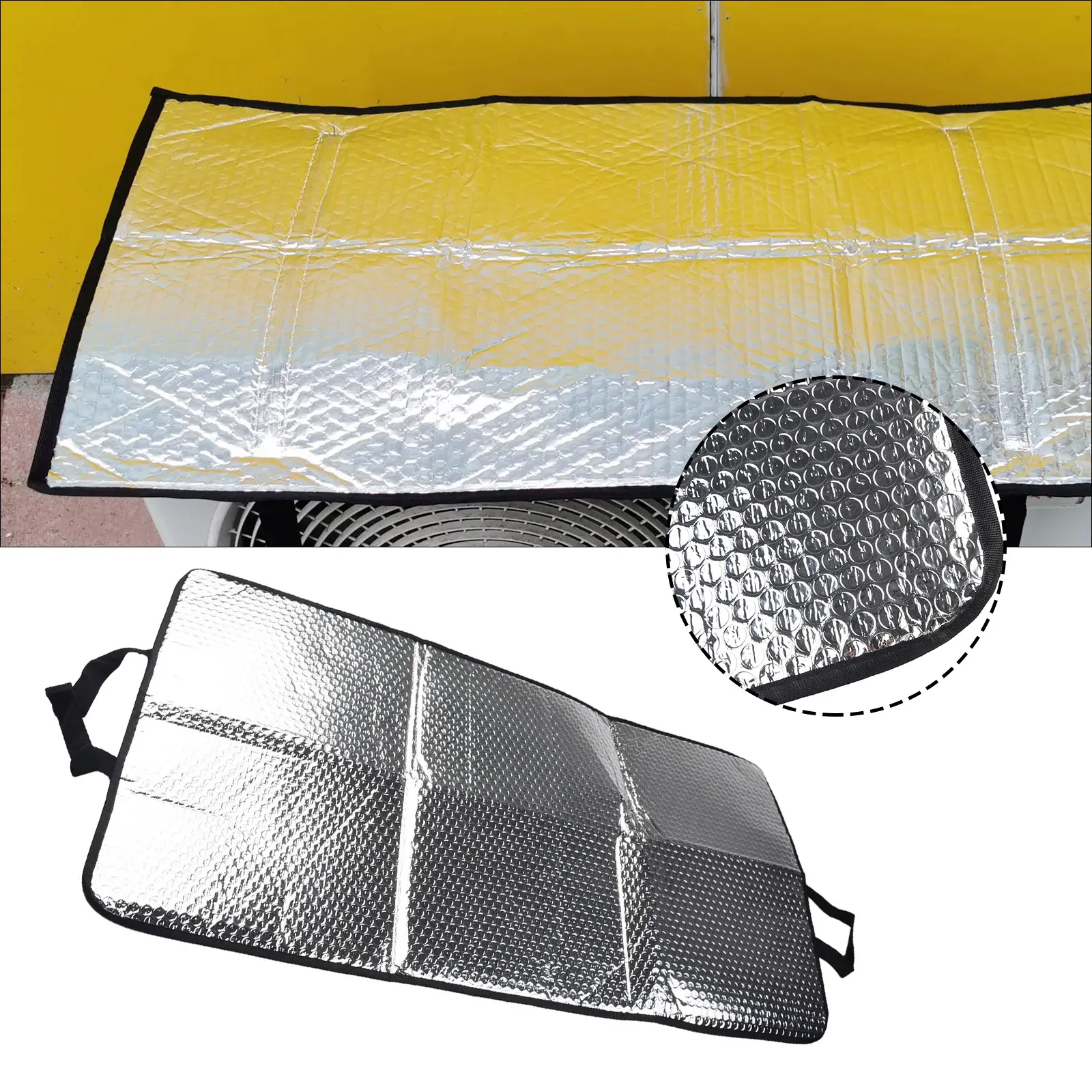 46 x 95cm luftkonditioneringsskydd utomhus sol regntät anti-damm anti-snö rengöringsskydd hem luftkonditionering hålla rengöringsverktyg