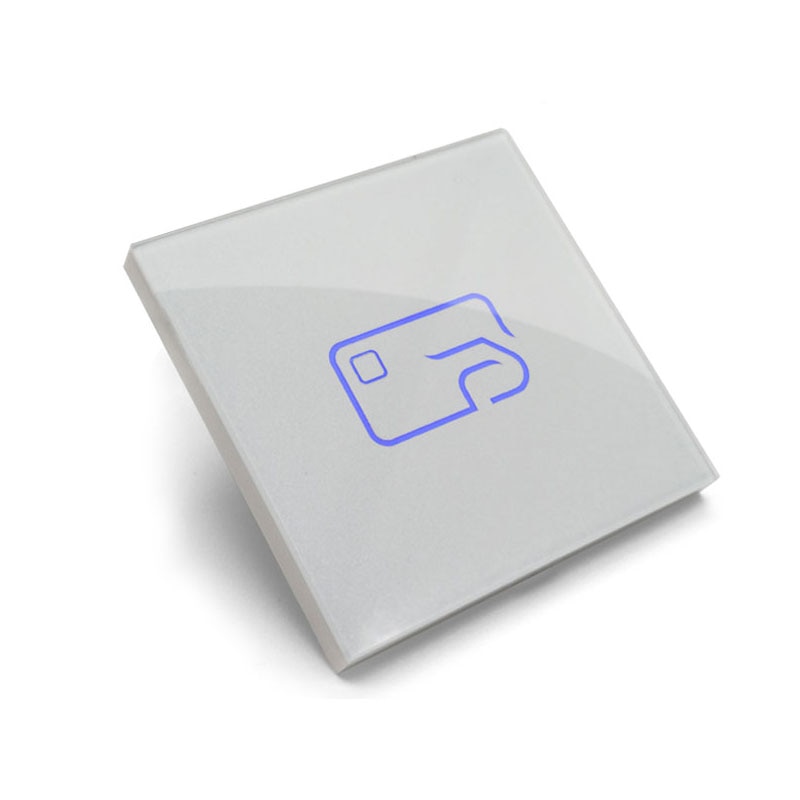 tempered glass Dual Frequency RFID 125 khz-1356 mhz nfc reader wiegand access control reader +IC nfc tag/ ID key tag