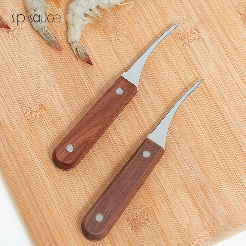 Japanese Stainless Steel Shrimp Line Knife Lobster Fish Cleaning Shrimp Intestines Cutting Knife Peeler Practical Seafood Tool