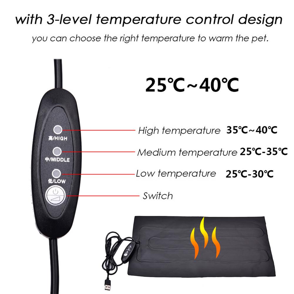 Reptile Heating Mat Adjustable Temperature Controller Terrarium Heating Mat Warmer Heating Pad for Pet Turtles Snake Lizard