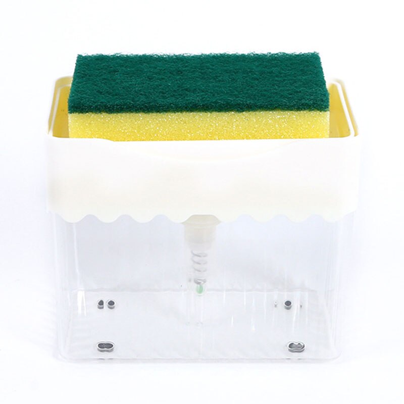 Buy one get one free 1pcs liquid soap dispenser soap pump dispenser and sponge rack for pots and dishes cleaning soap dispenser: 01