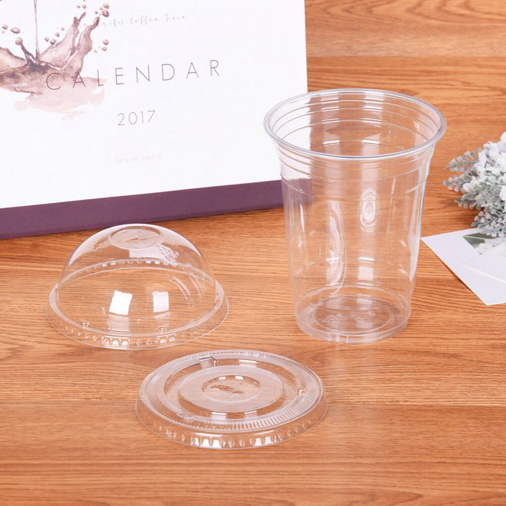 20 stuks Wegwerp Sap Cups Transparante Koude Dranken Kopjes Takeaway Verpakking voor Iced Koffie
