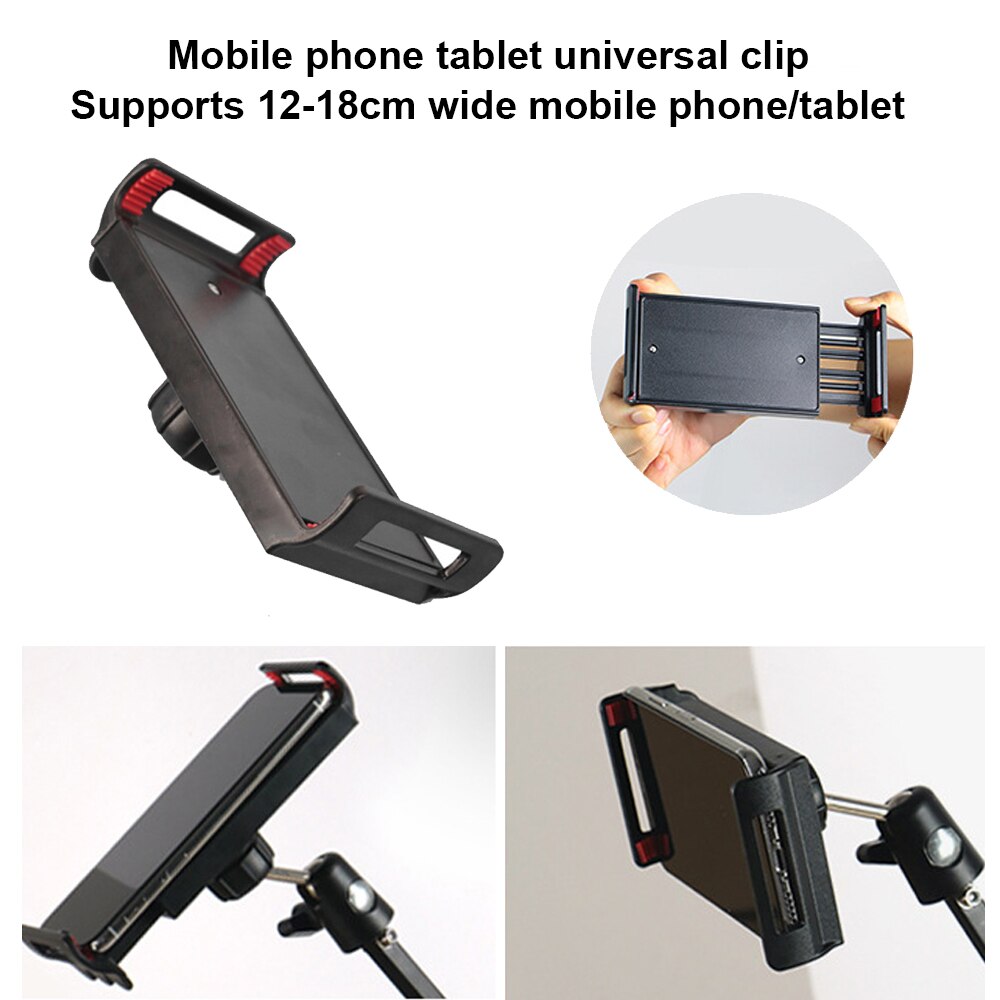 Arm Halfter Fotografie Stativ für Kamera Stativ Tisch Stehen Halterung Ring Licht Ball Kopf Fotografie LED Selfie Lampe Telefon Clip
