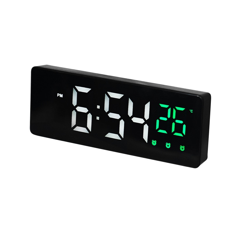 Spiegel akoestische controle sensor wekker huisraad multi display wekker met temperatuurweergave