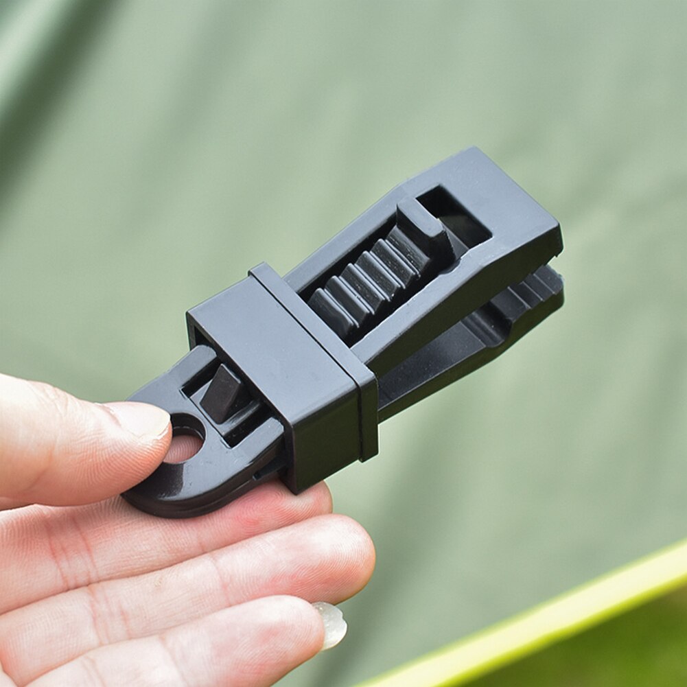 Clips para carpas de 10 piezas, cubierta de tienda de seguridad, Clip a prueba de viento, accesorios de Camping y montañismo