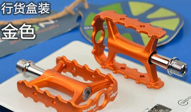 Wellgo M111 Bicycle Ultralight Pedals MTB Bike Pedals Bearing Pedal Wellgo Pedal: Yellow
