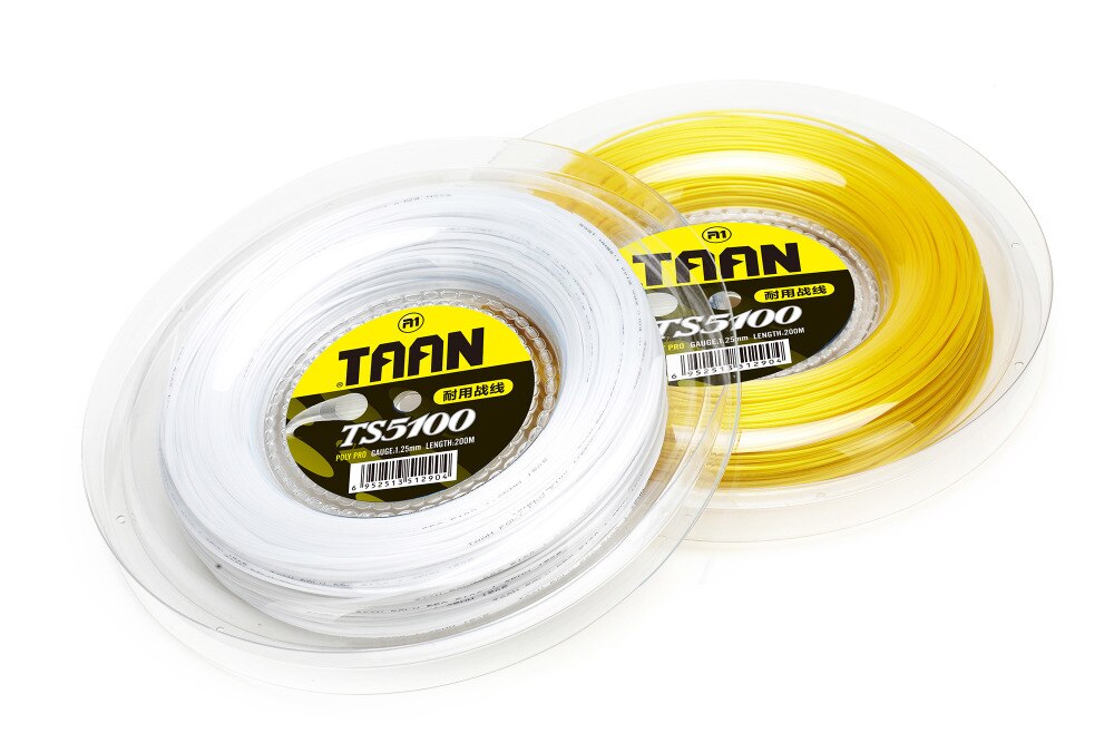Taan TS-5100 Duurzaam Hoge-Elastische Polyester Tennissnaar 200M