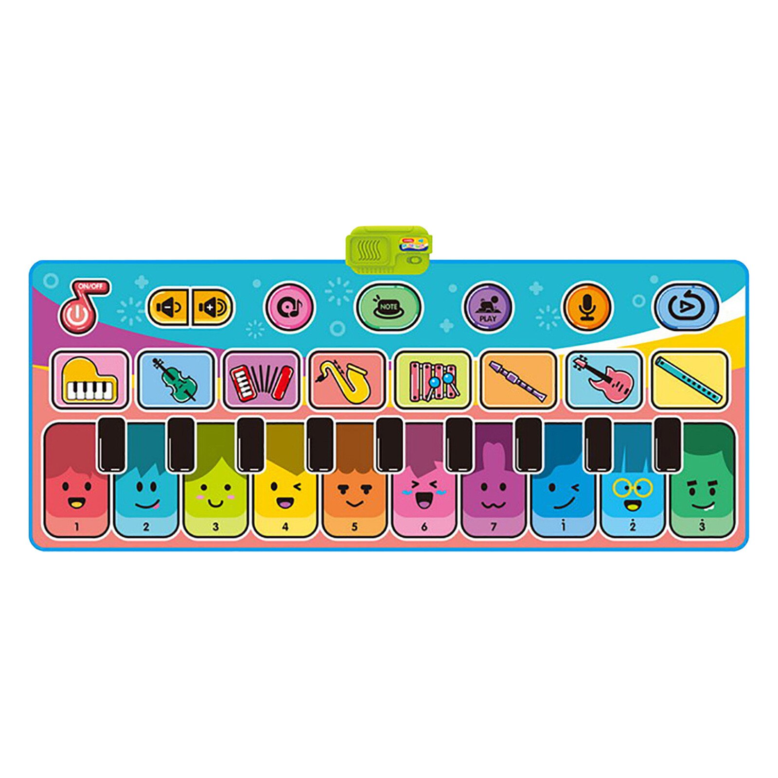 Mooie Afdrukken Piano Dansmat Fun Muzikale Stap 'N' Play Mat Voor Kinderen-Voeren Klassieke Tunes Met Uw Voeten-Grote: Default Title
