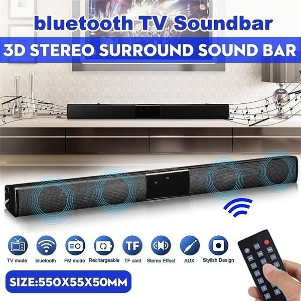 Draadloze Bluetooth Soundbar Stereo Speaker Tv Home Theater Sound Bar Bluetooth Speaker