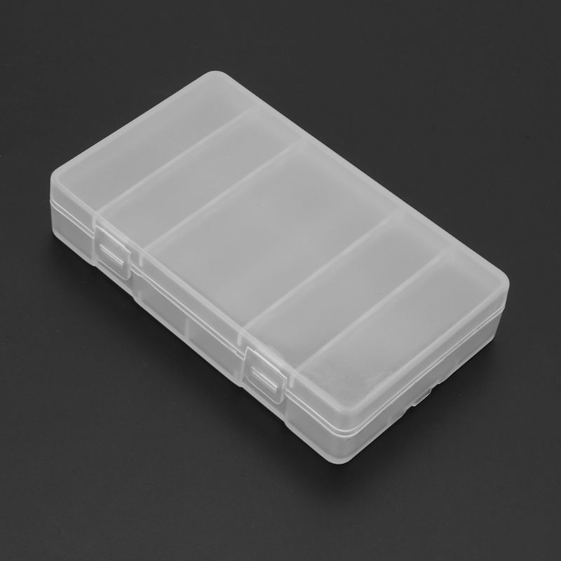 Hard Plastic Transparent Storage Box Case Cover Holder For AA / AAA Battery