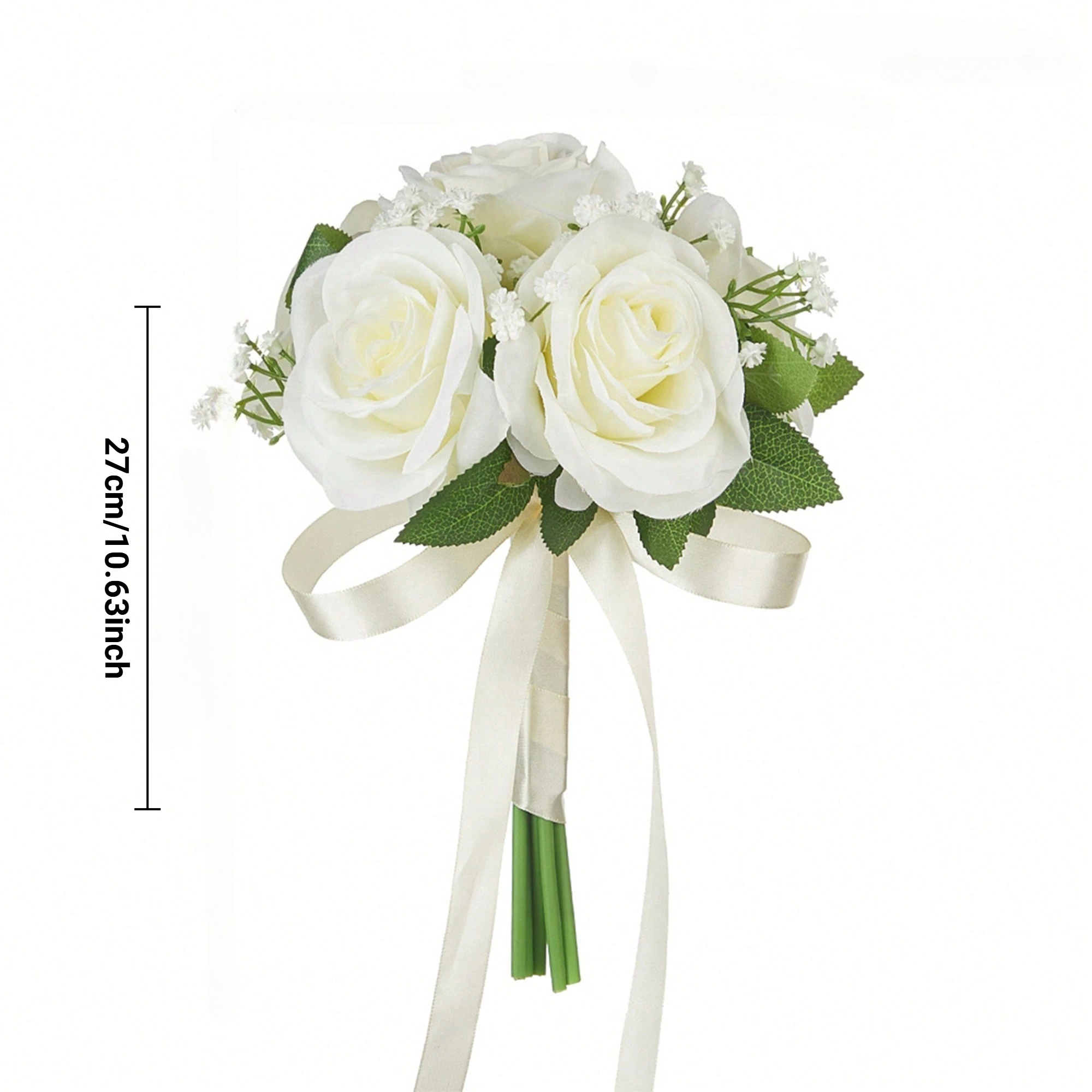 Hochzeitssträuße für sterben braut, brautjungfernsträuße, künstliche blumen, weinroter rosenstrauß für sterben braut, kirchen- und heimdekoration: Rosa