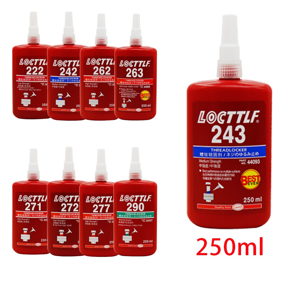 Thread Locking Glue Locttlf 243 Screw Glue Tightening Screws Prevent Loosening Rusting Caulking Temperature Resistance Anaerobic