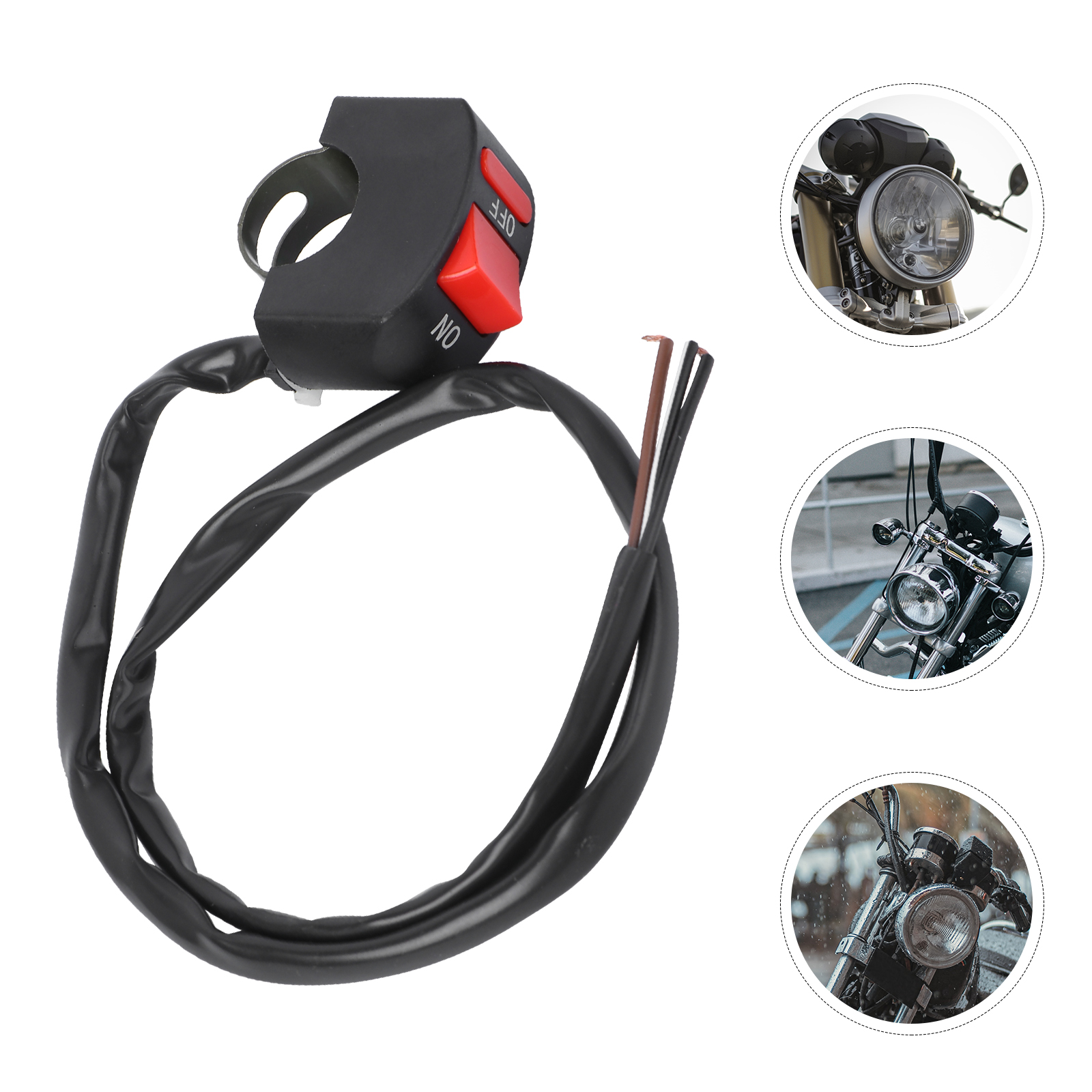CS-008 Waterproof 12V Car Motorcycle Boat Female Socket Power Plug with 180cm Fuse Connector Wire (Black): Switch