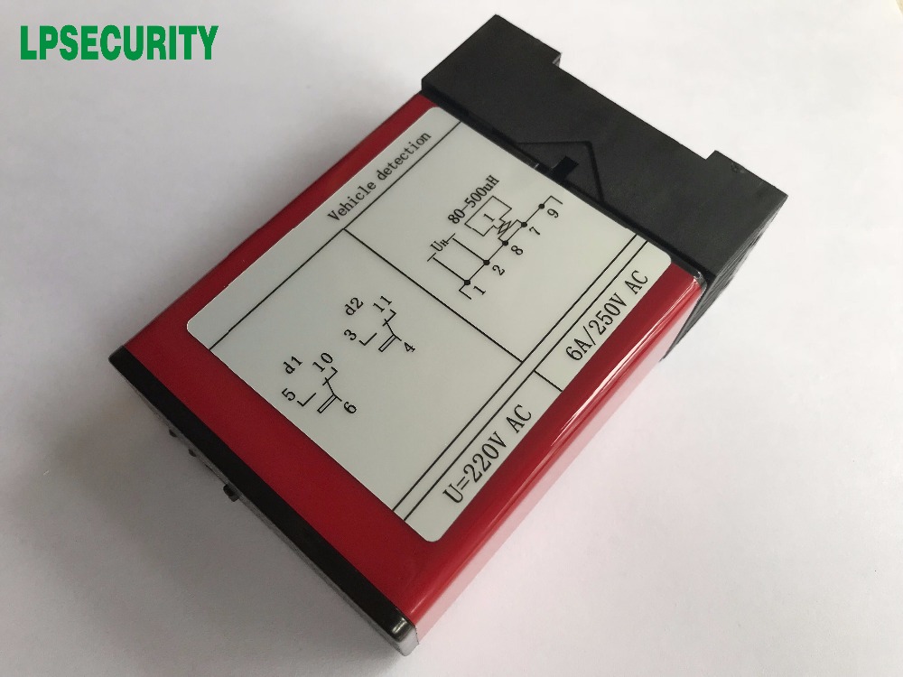 220v Traffic Inductive Loop Vehicle Detector 1 channel Control w/100m Induction Coil Wire