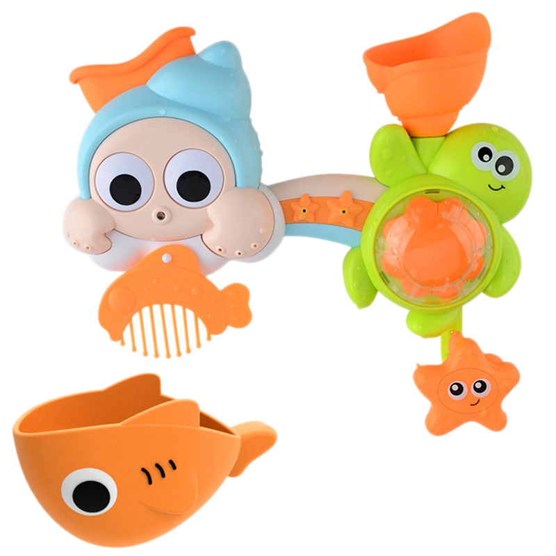 Children'S Play Water Turn Showers Marine Animals Turn Toys Baby Bathroom Play Water Bath Toys