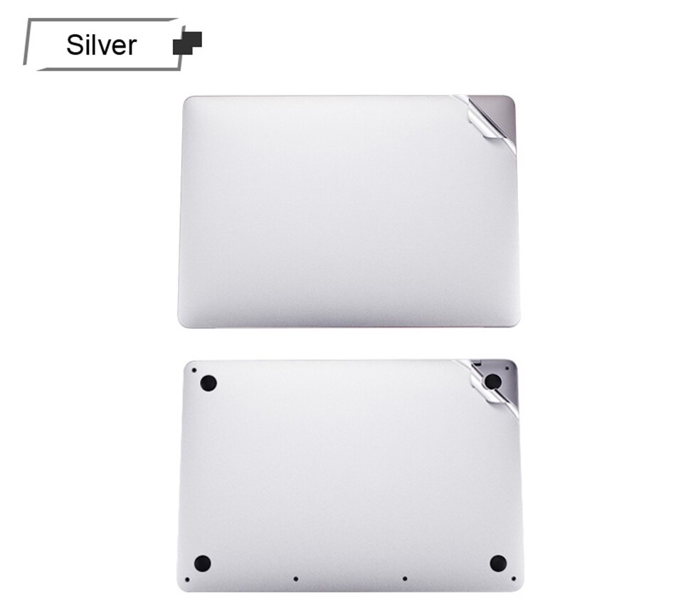 Autocollant de protection en vinyle pour Apple Macbook Pro 16 &quot;A2141, protecteur d&#39;écran, pour le haut/bas/pavé tactile, Palmguard,: 2 in 1 Silver