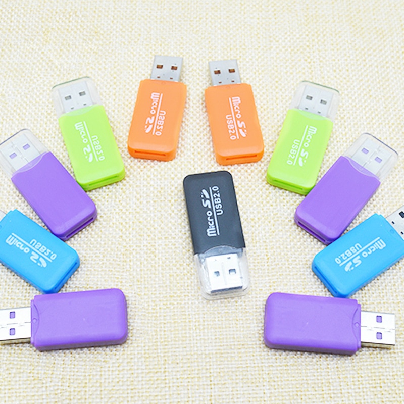 1 Pc Neueste Hohe Qulity Tragbare Mini USB 2,0 Mikro SD TF T-Blitz-speicherkartenleser Adapter-Stock SD-Speicher