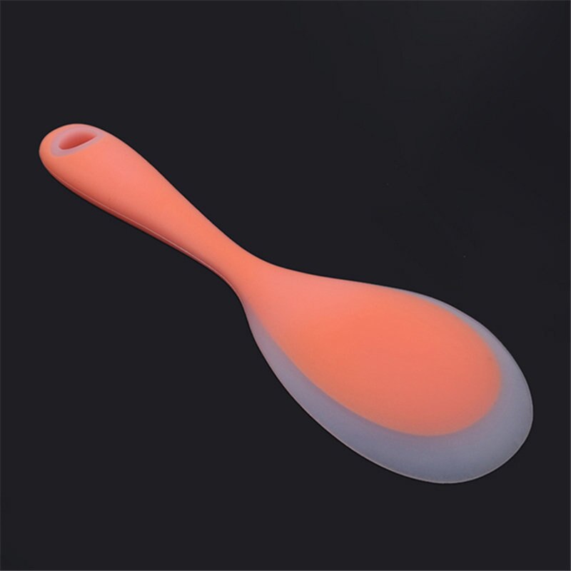 Rice Paddle Scoop Food Grade Heat Resistant Silicone Rice Spoon Heat Resistant Sushi Scoop Silicone Plastic Rice Paddle