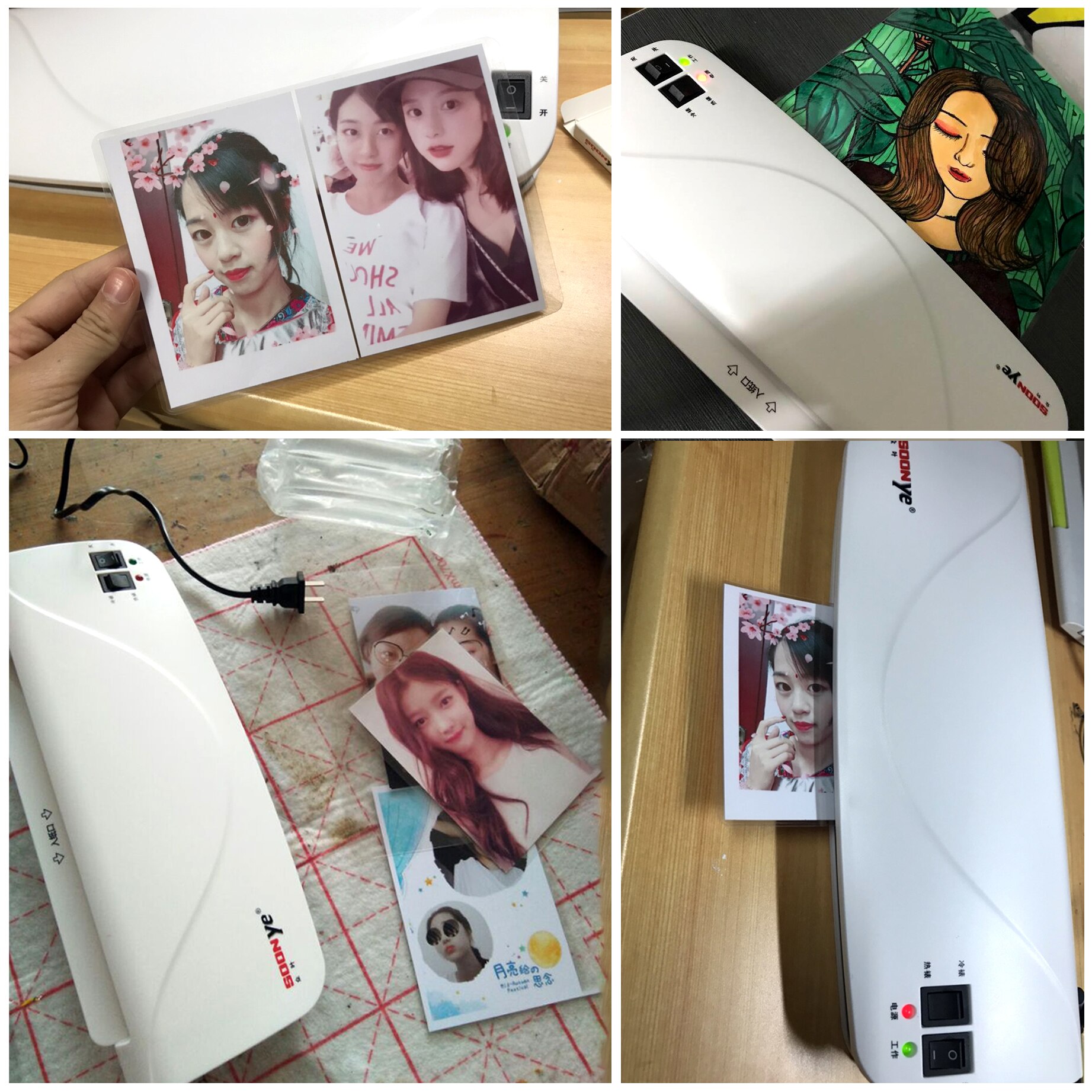 Profesjonalny termiczny biuro gorący i Laminator na zimno maszyna robić dokumentu A4 zdjęcie pęcherz opakowanie folia plastikowa Laminator rolowy