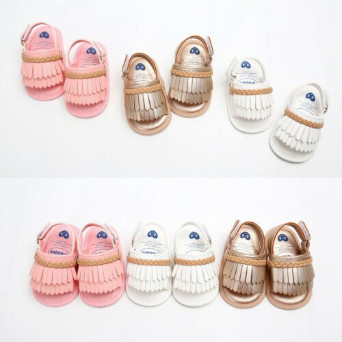 Brand Baby Kid Girl Tassels Shoes Sandles Summer Baby Shoes Infant Prewalker Princess Newborn 0-18M