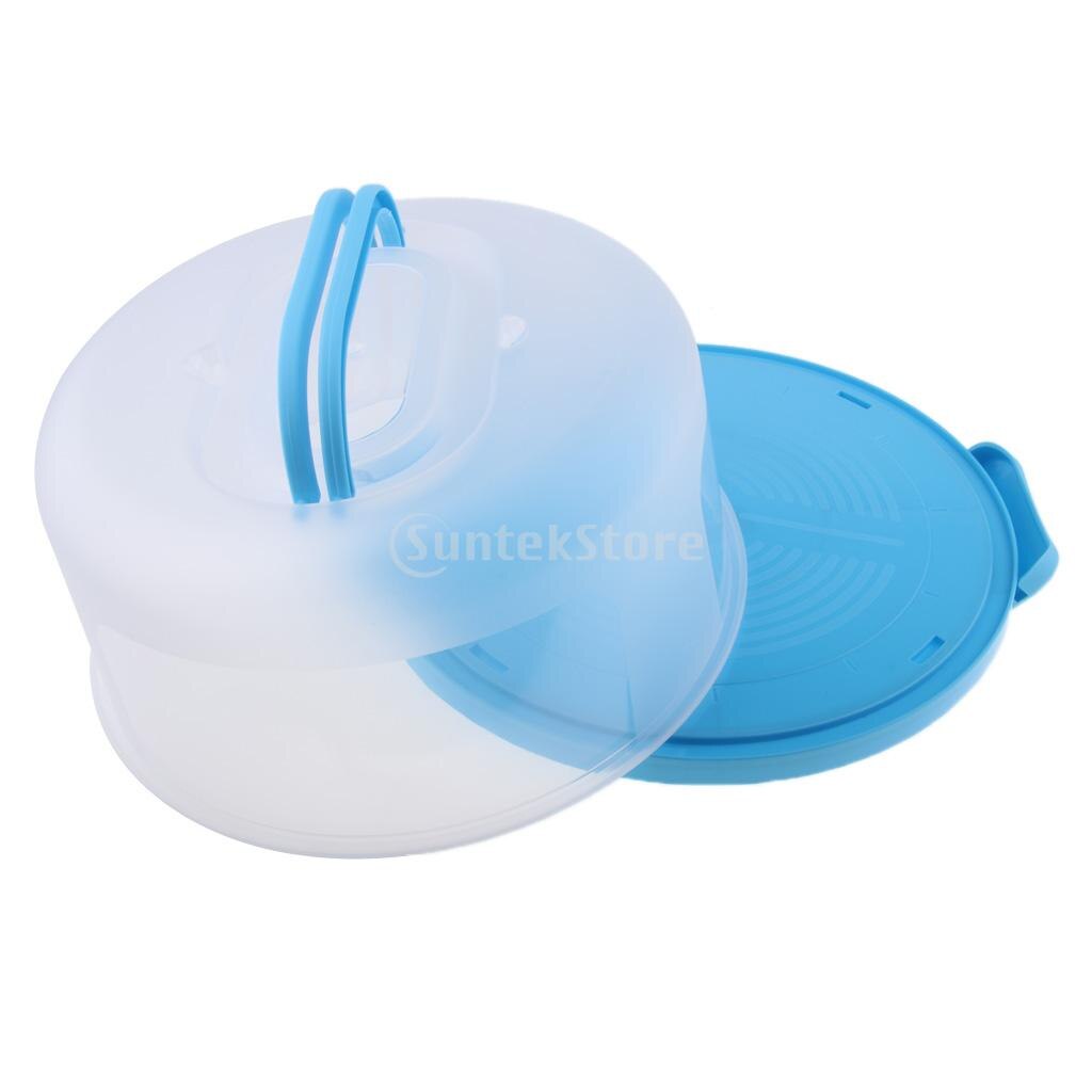 Clear Plastic Cupcake Cake Muffin Case Holder Container Box With Dome Cover Portable Cake Carrier Plastic Cupcake Container