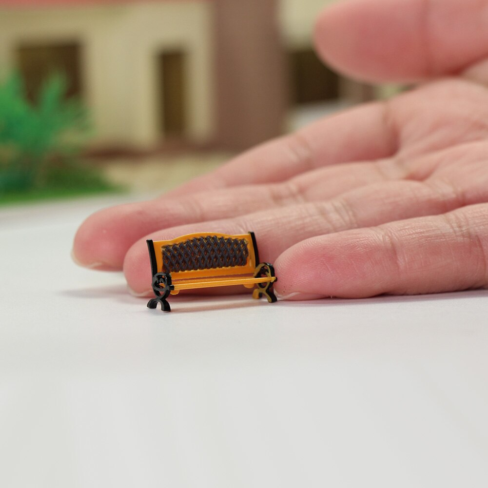 12 stk modell togplattform park gate seter benk stol sofa 1:87 ho skala  zy35087 gårdsstoler jernbane modellering