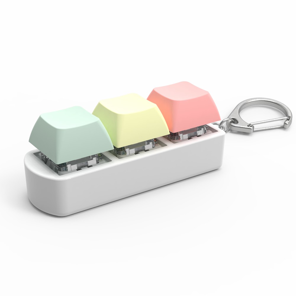 Clavier clé jouet fête soulagement du Stress bricolage Fidget bouton Keycap Fidget porte-clés clavier porte-clés jouets doigt clavier casquettes jouet