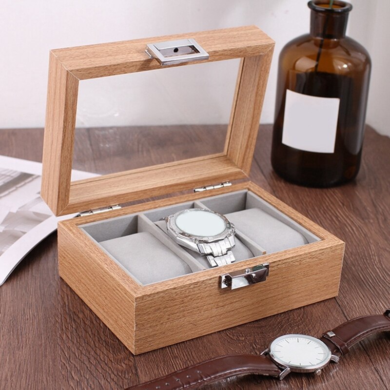 Wooden Watch Box Organizer Storage for Clock Watches Display Case Holder Storage Jewelry Boxes Best