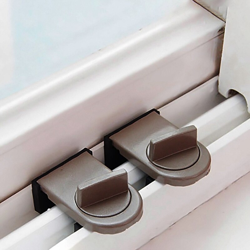 5 Stks/set Schuifdeur Anti-Diefstal Schakelaar Slot Schuifraam Blocker Bandjes Venster Kind Veiligheid Deuren Lock