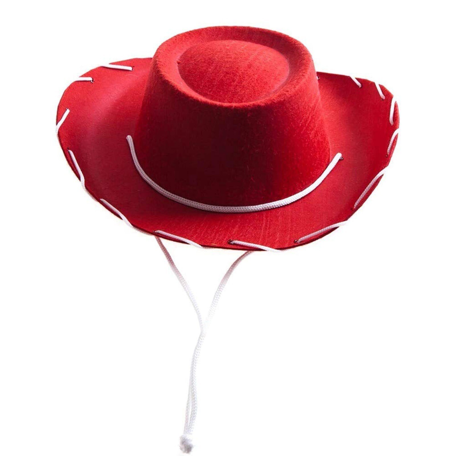 Casual Westlichen Cowboy-Hut Sonnenhut Cowgirls Kinder Hut Künstliche Wildleder Breite Krempe Freizeit Party Dekor Kinder Hut: Red