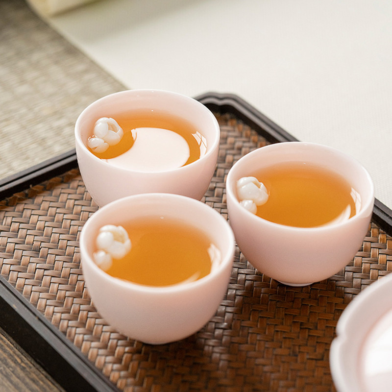 Household Kung Fu Tea Set Plates for Food Dry Bubble Tea Tray Complete Tableware Service Ceramic Pot Holder Handmade Dinnerware
