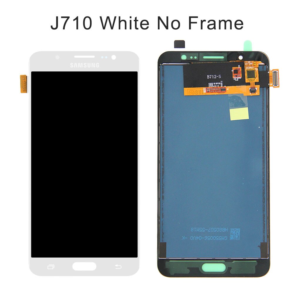 Können Einstellen Helligkeit J700 LCD J710 Digitizer Für Samsung GALAXY J7 Pro Display Touchscreen Digitizer J730 LCD Montage: J710 White