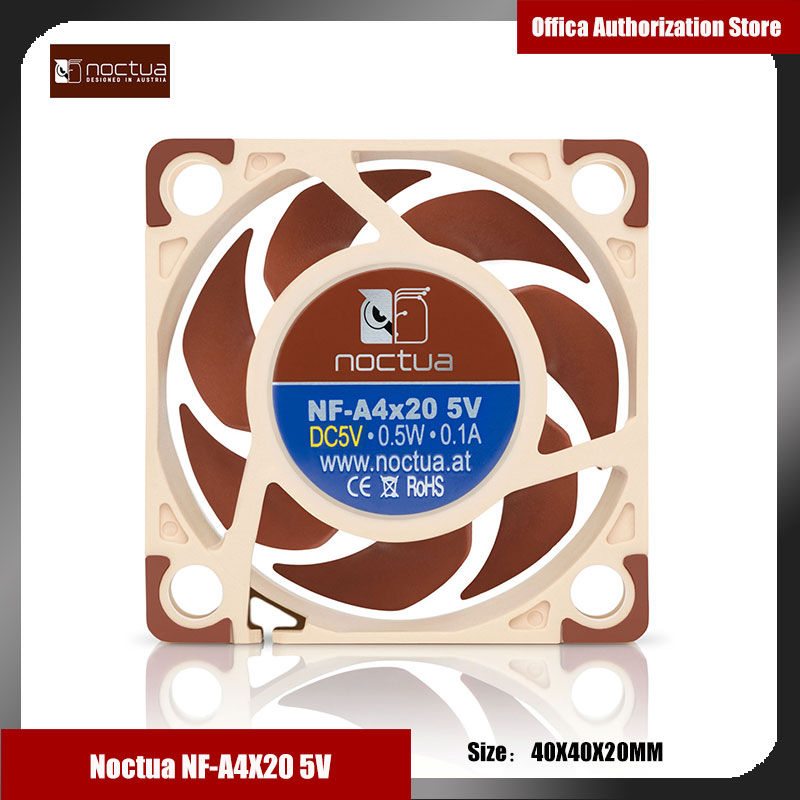 Noctua NF-A4x20 5V 4-Stift-PWM-Lüfter 40x40x20mm Computergehäuselüfter PWM Intelligente Temperaturregelung Ultrakleiner Lüfter: Schwarzes