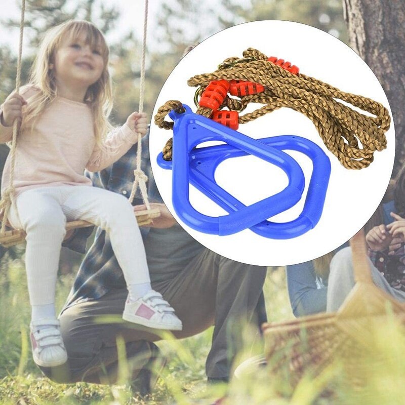Kids Gym Rings,Children Trapeze Gym Swing,Bar Adjustable Gym Fitness Pull Up Rings with Hanging Ropes for Swing