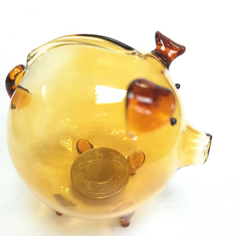 Tirelire décorative bon marché, cochon cochon drôle, Transparent Hucha infantile, organisateur de pièces de monnaie HX50MB