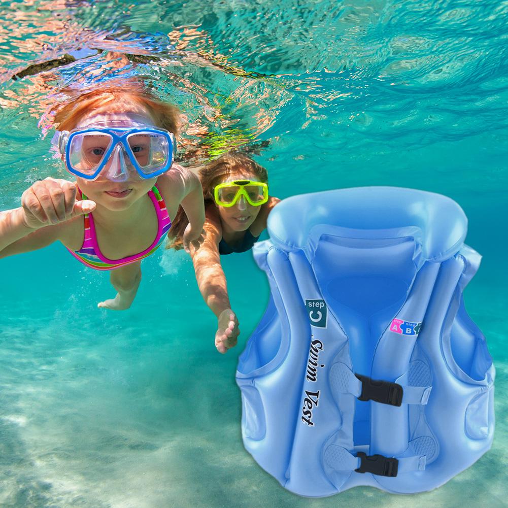 Summer Children Inflatable Swimming Life Jacket Buoyancy Safety Jackets Boating Drifting Lifesaving Vest Life Waistcoat