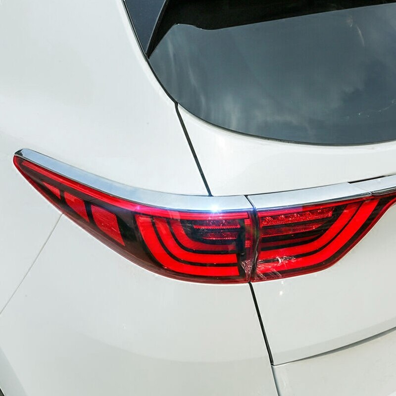 Car Styling Rear Tail Lights Frame Eyebrow Decoration Sticker Abs