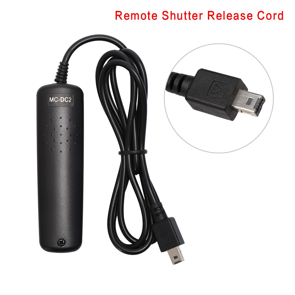 cordon de commande de déclencheur à distance de MC-DC2 pour Nikon D7000 D3100 D5000 D90 D7100 D600 commutateur de télécommande universel