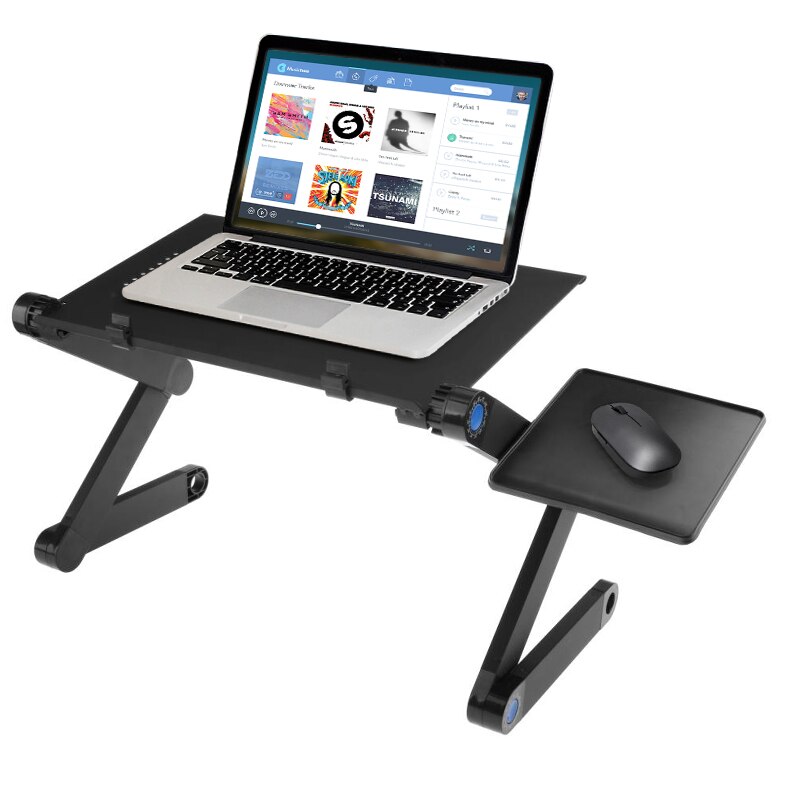 Justerbar bærbar sammenleggbar datamaskin laptop bord skrivebordstativ sengebrett stigerør bærbar pc bordholder holder sovesofa kjøling