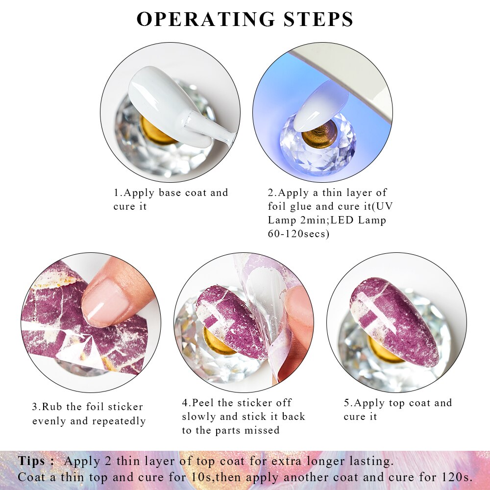 Transfer klistermärke gel set nagelhäftande lim överföringsfolie klistermärke nagelfolie stjärnhimmel marmor nail art överföring klistermärken dekaler