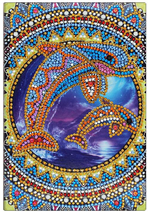 A5 Notebook DIY Special Shaped Diamond Painting Notebook Butterfly flower Diary Book Embroidery Diamond Cross Stitch: Notebook-1