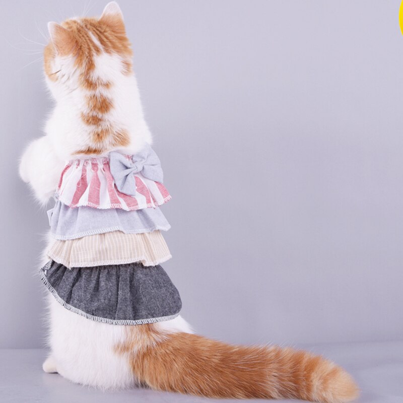 Huisdier Kat Hond Jurk Kleding Prinses Jurk Party Cat Kostuum Hond Vest voor Kleine Honden Katten Trouwjurk Huisdier Kleding outfit 45