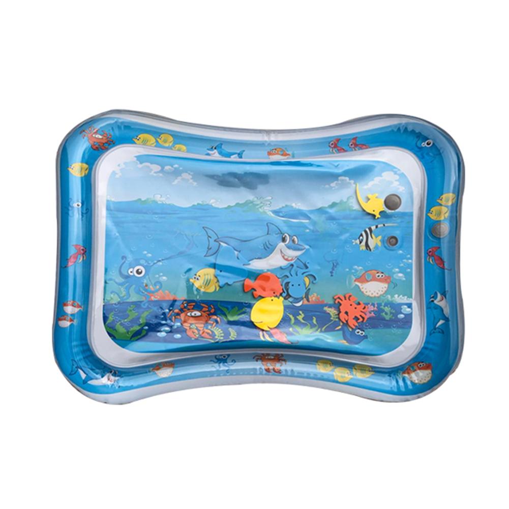 66x50cm Kids Water Mat Baby Inflatable Patted Pad Baby Inflatable Water Cushion Infant Play Mat Toddler Funny Pat Pad Toys