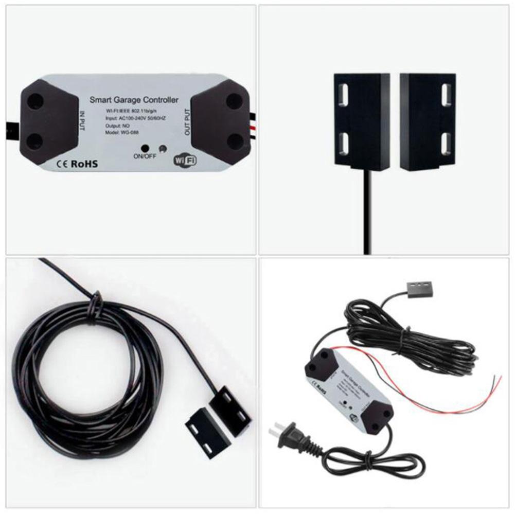 Deur WiFi Draadloze APP Schakelaar Afstandsbediening Graffiti Smart Garage Controller Opener EU Plug
